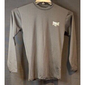 EVERLAST Men's [ M ] Stretchy Body Contouring Active Compression LS Shirt -Black